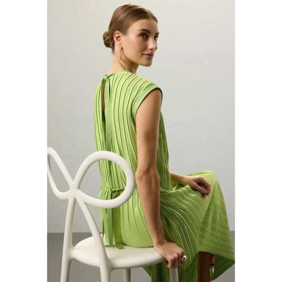 Atlein Plissé Pleated Midi Dress – Women’s Size S - Picture 4 of 16